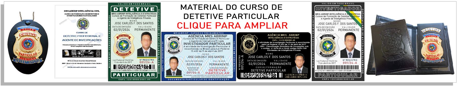 materiais curso de detetive particular mrs abrinp