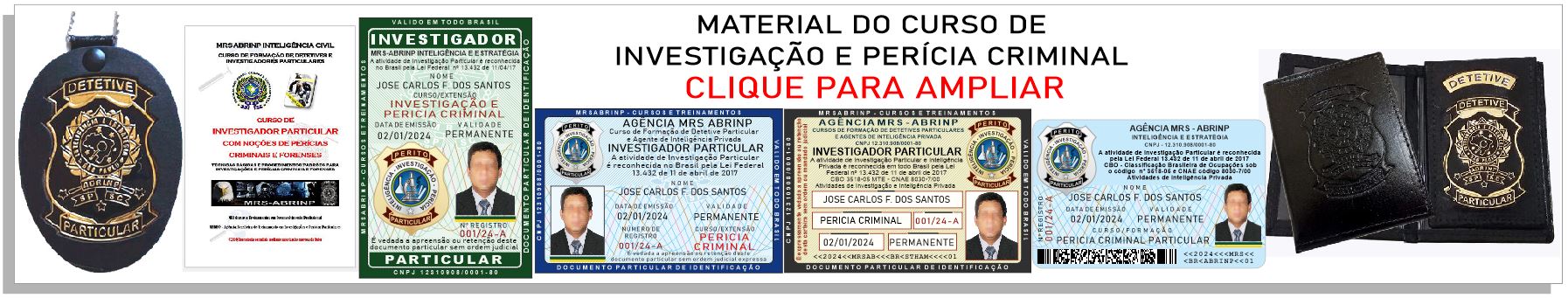 materiais curso de detetive particular mrs abrinp